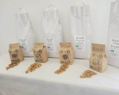Pâtes semi-complète BIO cultivée et fabriquées à la ferme de Piamot