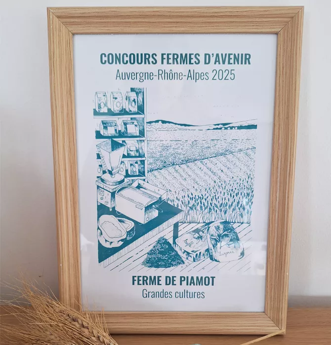 Photo du prix au concours "Fermes d'avenir", catégorie Grandes cultures en 2025 pour la Ferme Piamot 